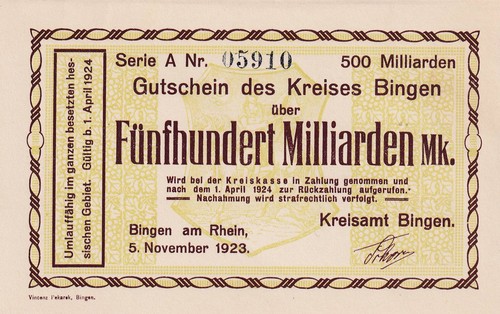 Bingen kreis 500 - kreis,