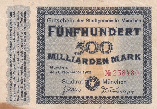 München stadt 500 - -,