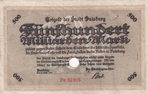 Duisburg stadt 500 - -,