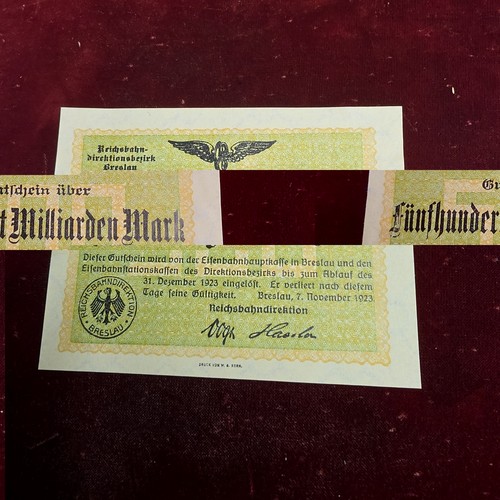 Alter geldschein 1923 - alter,