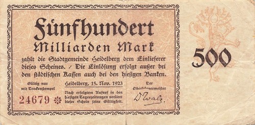 Heidelberg stadt 500 - -,