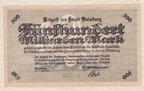 Duisburg stadt 500 - -,