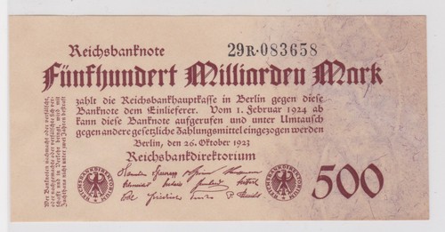 500 milliarden mark inflation - milliarden,