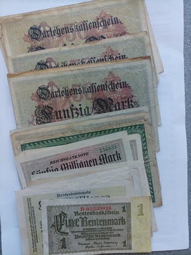 Geldscheine reichsmark - geldscheine,,