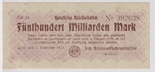 500 milliarden mark banknote - 500,