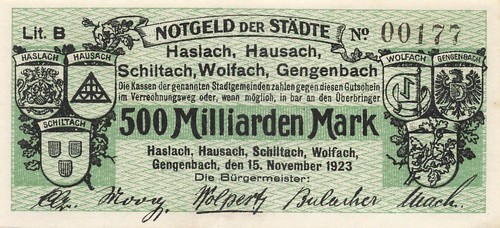Hausach stadt 500 - -,