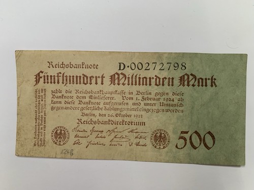 124 reichsbanknote 500 - ro., a