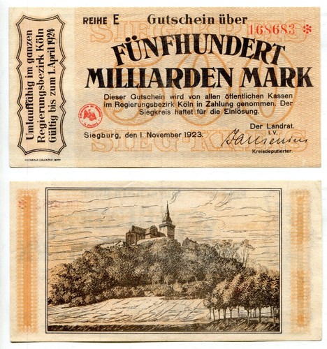500 milliarden mark siegburg - milliarden,