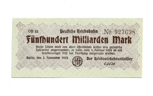 500 milliarden mark reichsbahn - milliarden,