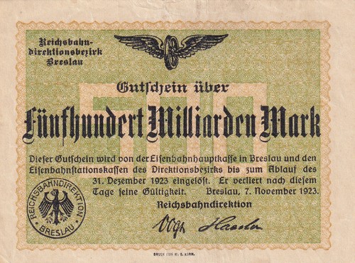 Breslau reichsbahn 500 - breslau,