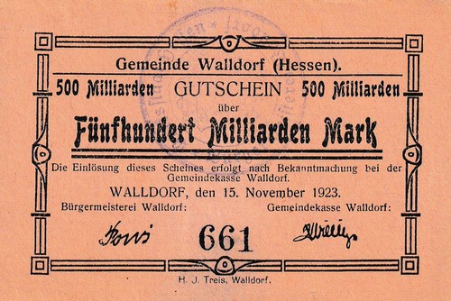 Walldorf gemeinde 500 - -,