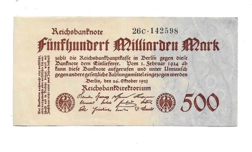 500 milliarden mark - 500, 1923