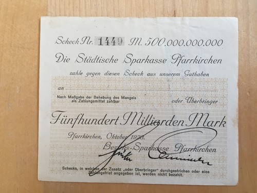 Pfarrkirchen 500 milliarden - pfarrkirchen:,