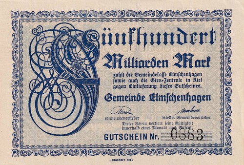 Elmschenhagen gemeinde 500 - -,