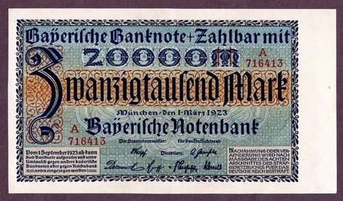 Bayerische notenbank 20000 - bayerische,