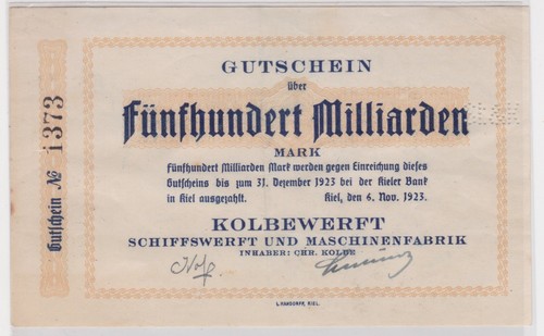 500 milliarden mark banknote - milliarden,