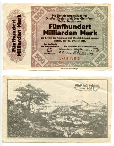 500 milliarden mark kreis - 500,