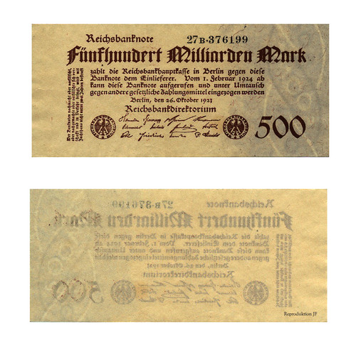 Reichsbanknote 500 milliarden - reichsbanknote,,