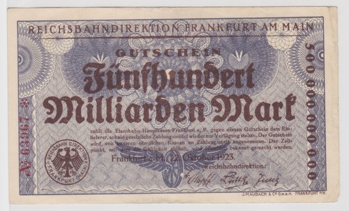 500 milliarden mark banknote - milliarden,