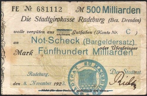 500 milliarden mark - ,